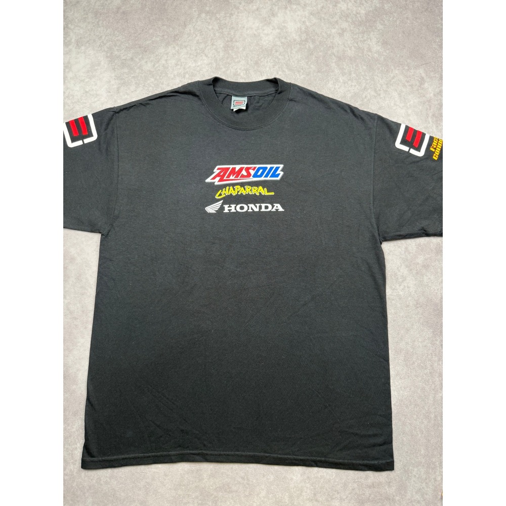 Shift MX Honda Amsoil Chaparral Racing T-Shirt Men L Black Motocross Tee ATV